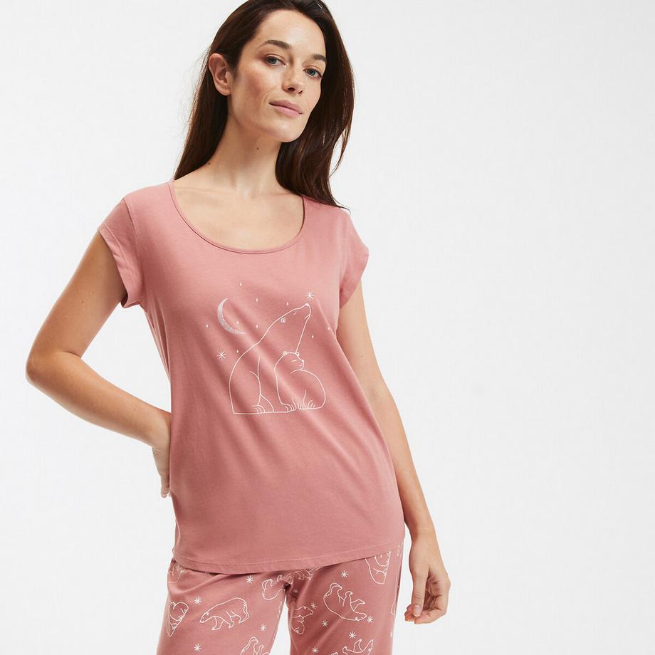 SO'HOME Pyjama Manches Courtes Motif Ours  