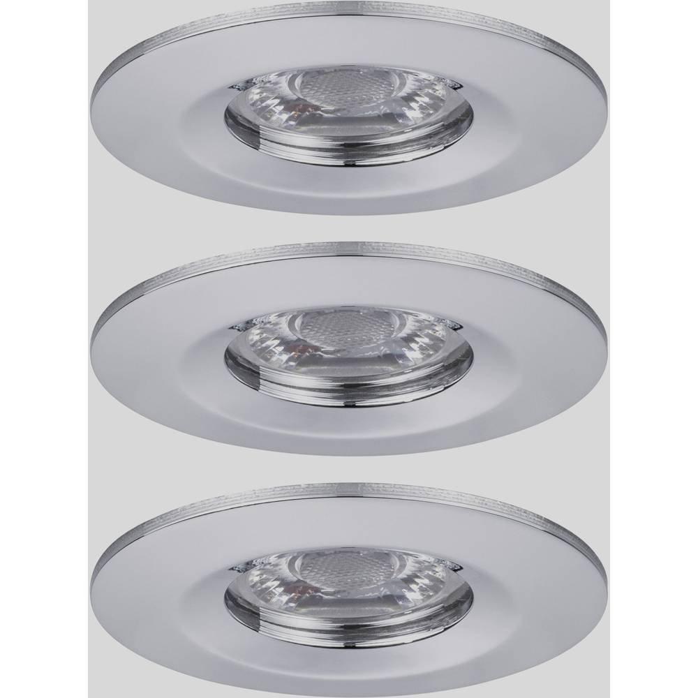 Paulmann EBL Nova mini coin rond rigide IP44 LED 3x4W 310 lm chrome/alu  