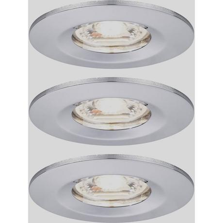 Paulmann EBL Nova mini coin rond rigide IP44 LED 3x4W 310 lm chrome/alu  