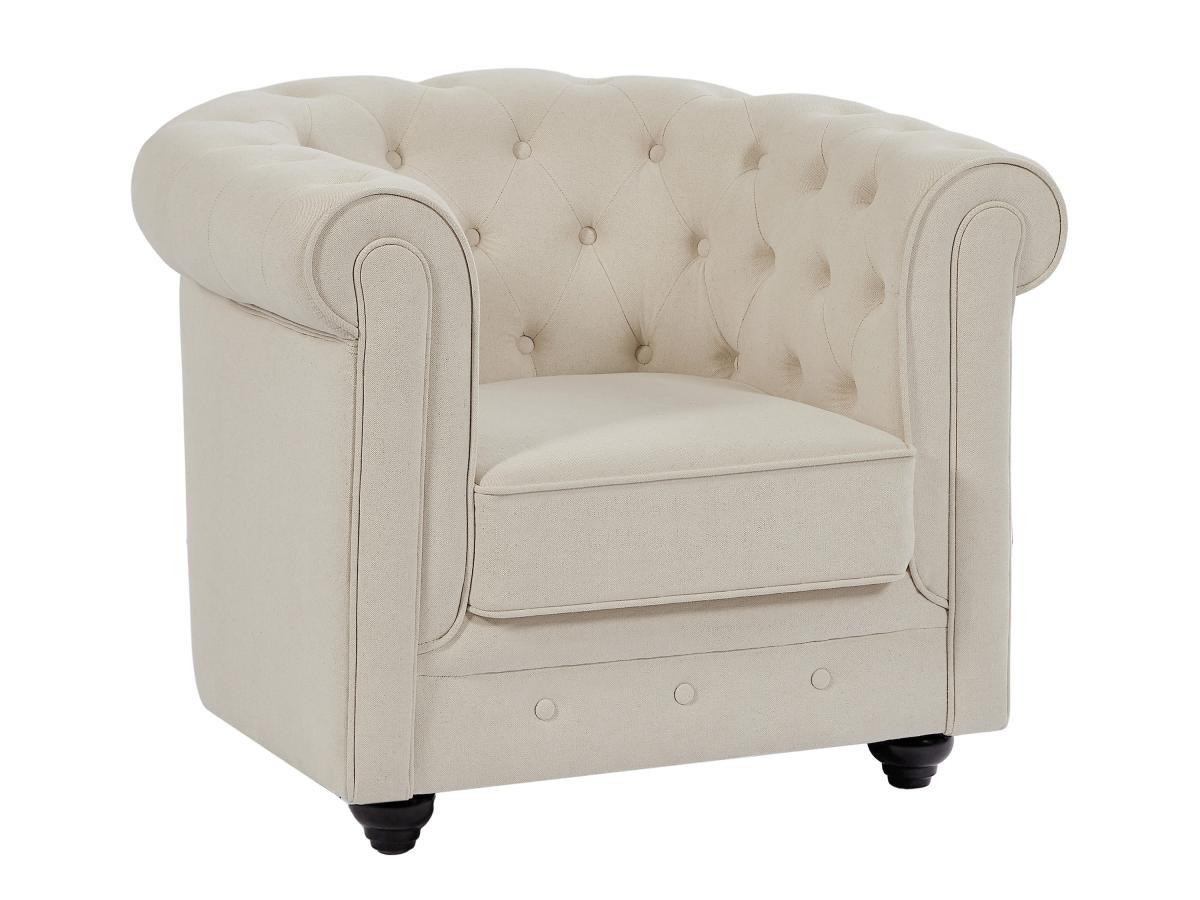 Vente-unique Sessel - Stoff - Beige - CHESTERFIELD  