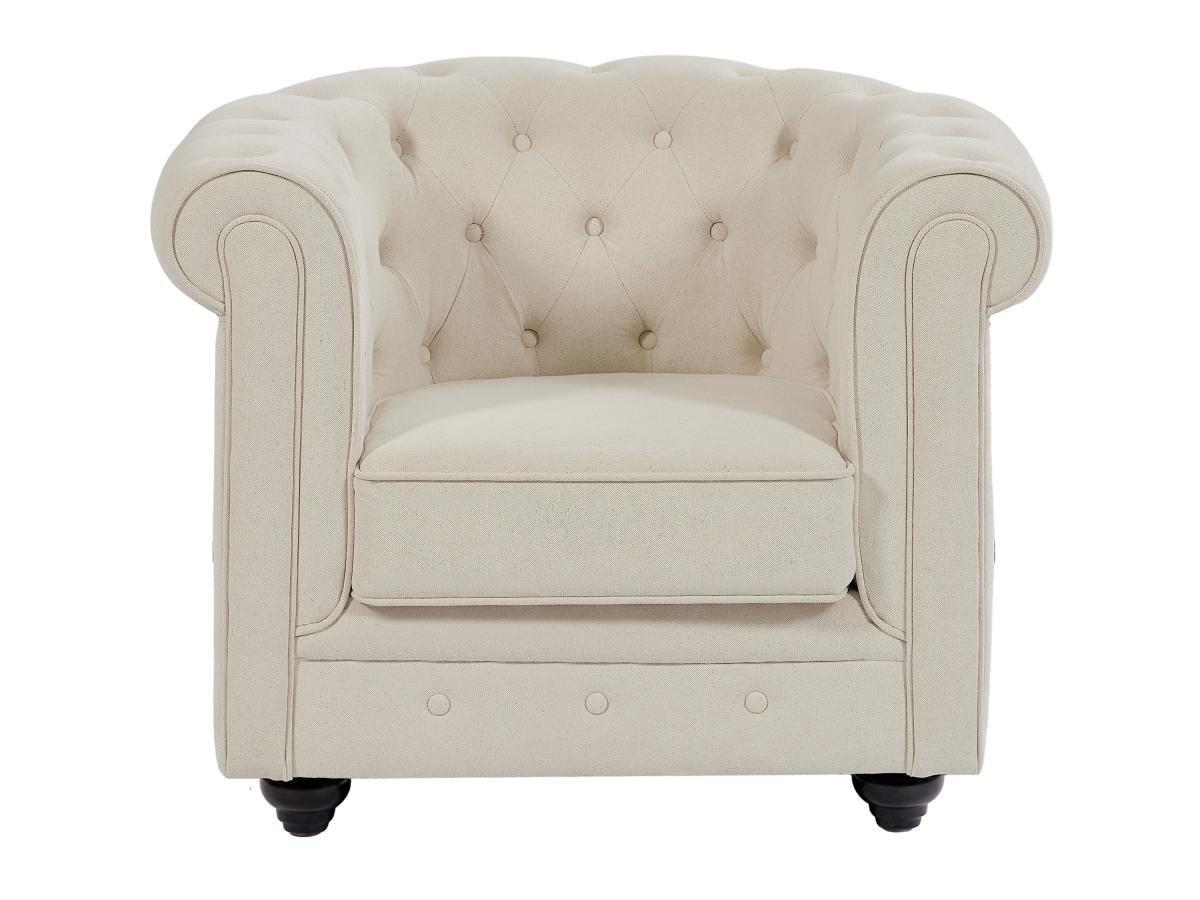 Vente-unique Sessel - Stoff - Beige - CHESTERFIELD  