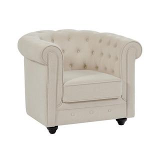 Vente-unique Sessel - Stoff - Beige - CHESTERFIELD  