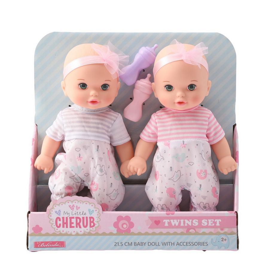 Poupées jumelles Petit Chérubin 21,5 Cm