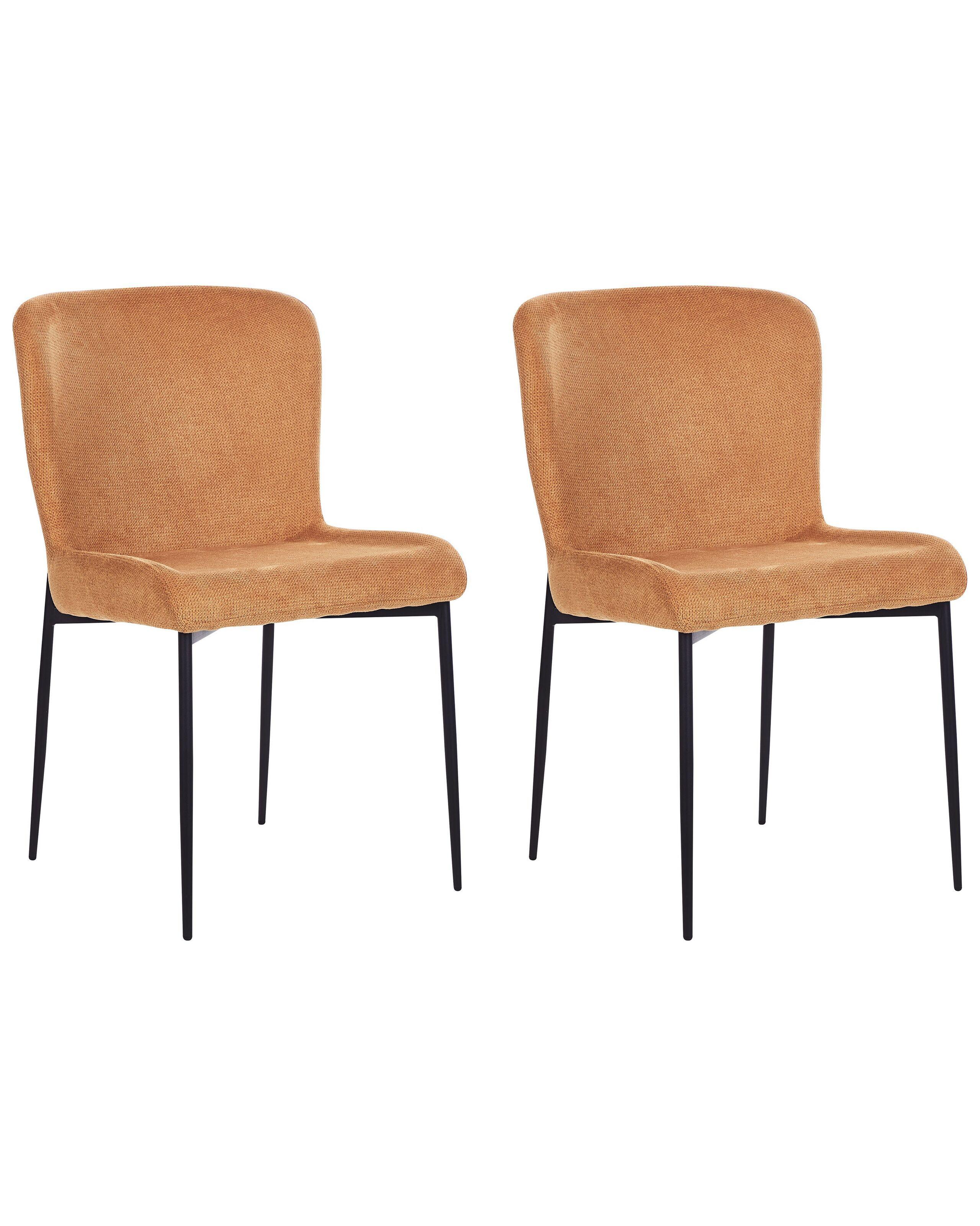 Beliani Lot de 2 chaises en Polyester Moderne ADA  