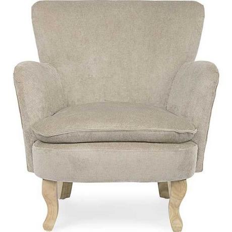 mutoni Fauteuil chenille gris tourterelle  