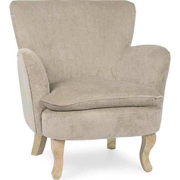 mutoni Fauteuil chenille gris tourterelle  