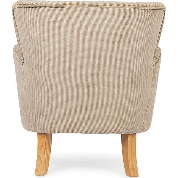 mutoni Fauteuil chenille gris tourterelle  