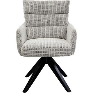 KARE Design Sedia girevole Bosse nera  