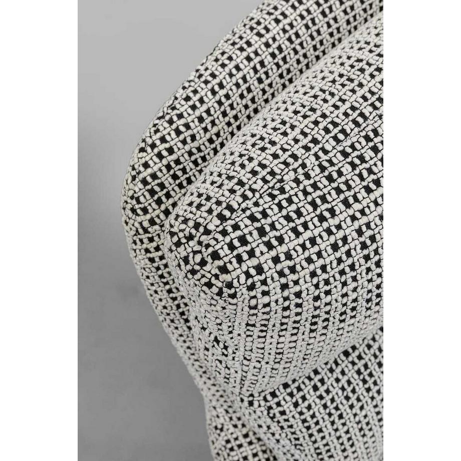 KARE Design Chaise pivotante Bosse noir  