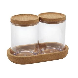 diaqua Set à cosmétique Mora transparent, liège  