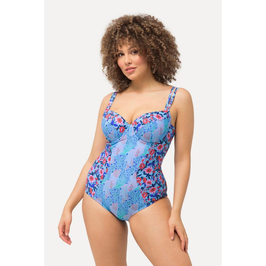 Ulla Popken Maillot de bain Bonnets souples Armatures Bretelles réglables Recyclé  