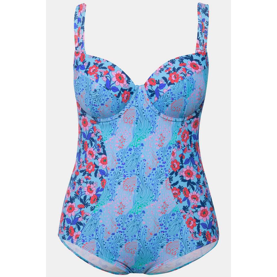 Ulla Popken Maillot de bain Bonnets souples Armatures Bretelles réglables Recyclé  