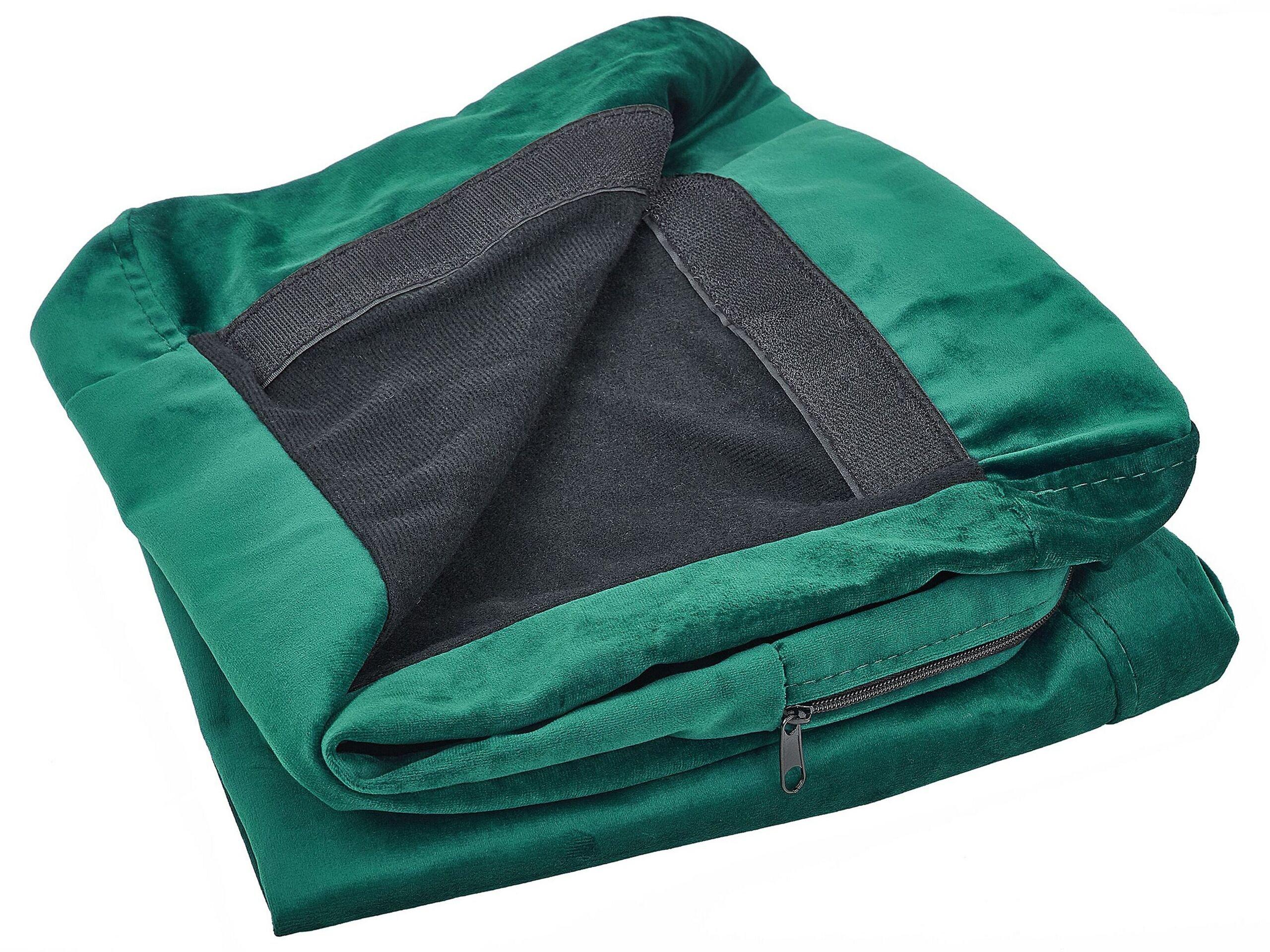 Image of Bezug Für 3-sitzer Sofa Aus Samtstoff Bernes Unisex Grün ONE SIZE