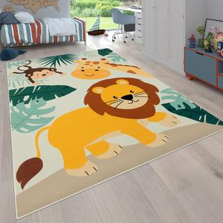 Paco Home Tapis pour enfants Room de chambre d'enfants Zoo Animaux non-slip  