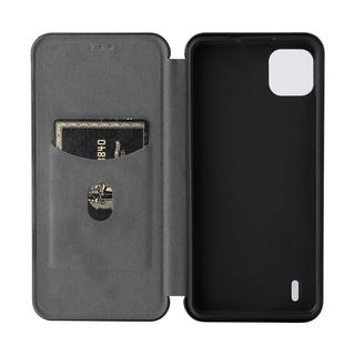 Cover-Discount  Wiko Y82 - ÉTui Flip Look Carbone 