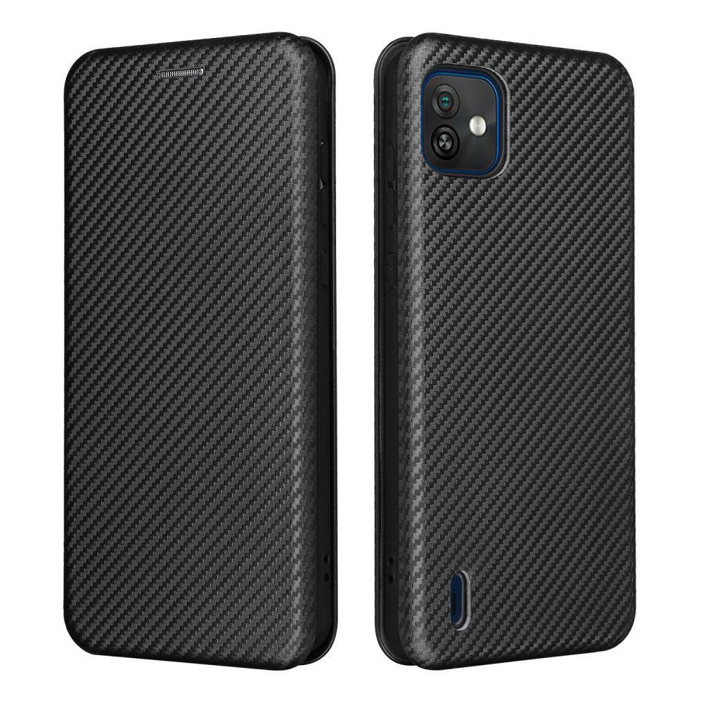 Image of Wiko Y82 - Carbon Look Flip Case Hülle