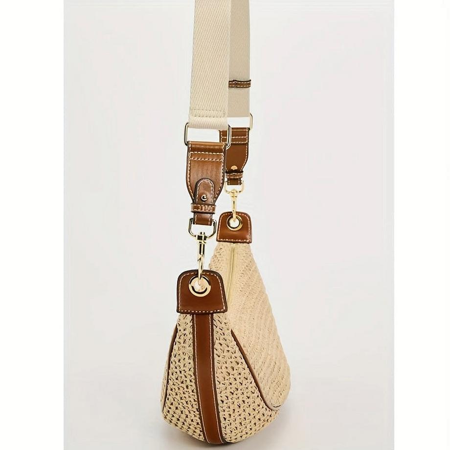 Only-bags.store Leichte gewebte Umhängetasche mit verstellbarem Riemen  