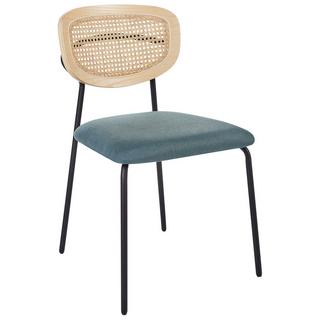 Beliani Lot de 2 chaises en Polyester Rétro MAYETTA  