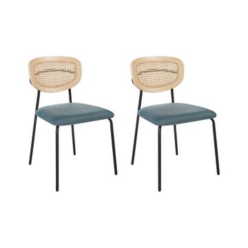 Lot de 2 chaises en Polyester Rétro MAYETTA