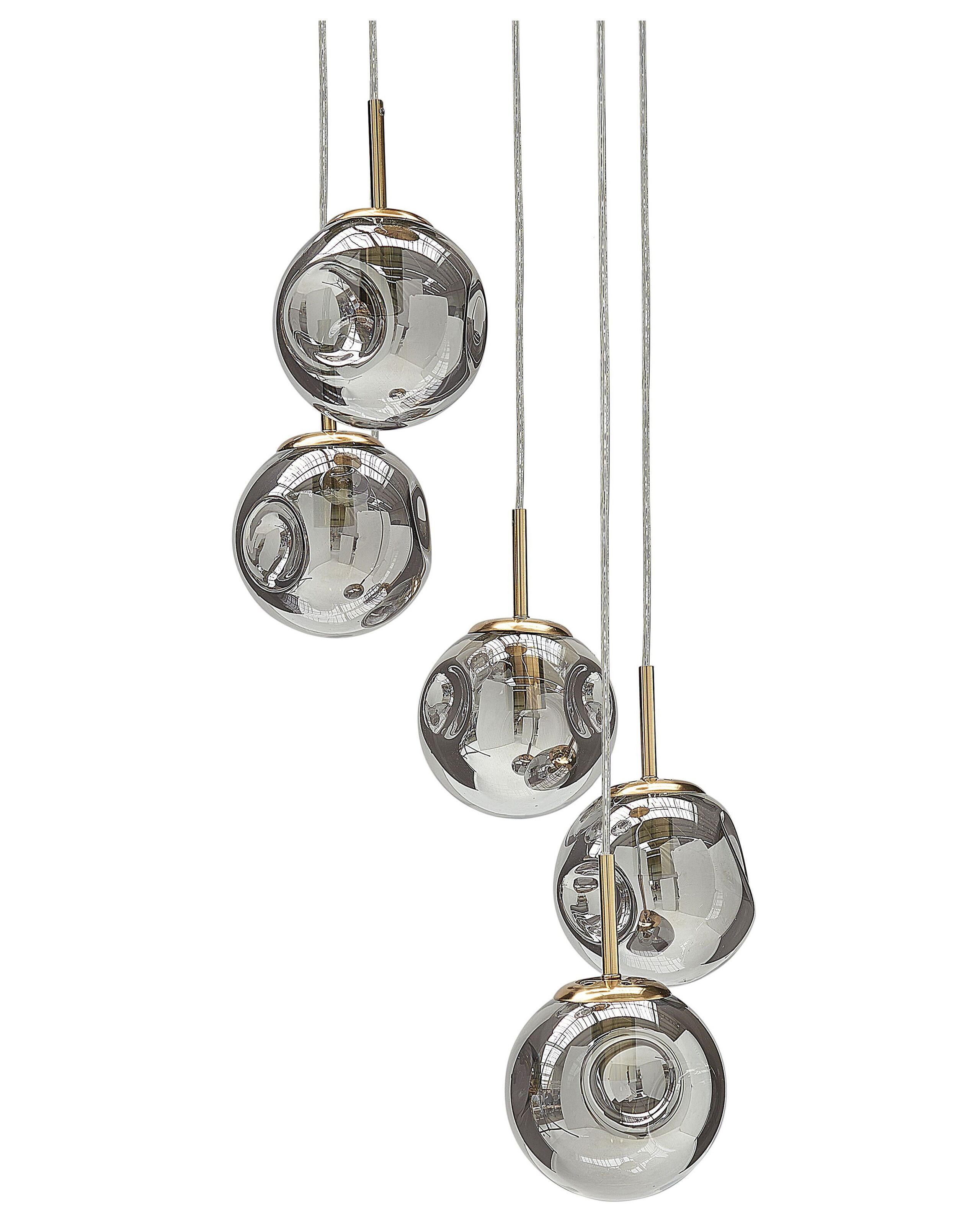 Beliani Lampe suspension en Verre Moderne RALFES  