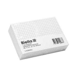 Biella Cartes-fiches A8 quadrillées 4 mm  