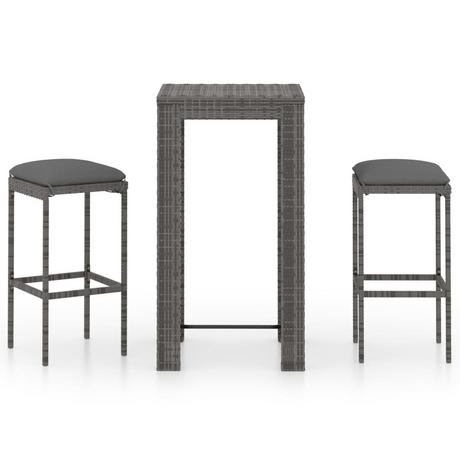 VidaXL Bar-set poly-rattan  