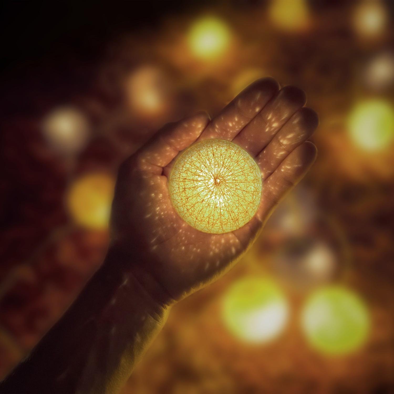 B2X Guirlande lumineuse LED avec 10 boules  