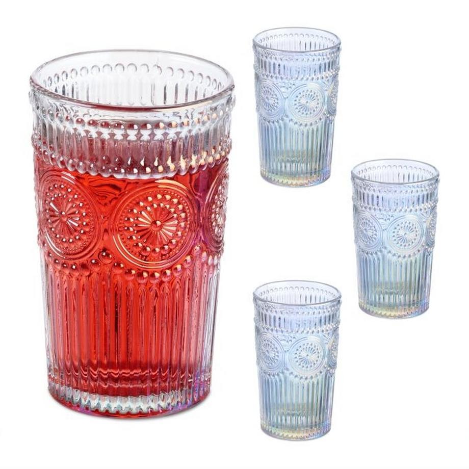Lot de 4 verres à boire vintage