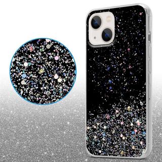 Cadorabo  Hülle für Apple iPhone 13 TPU Silikon mit funkelnden Glitter 