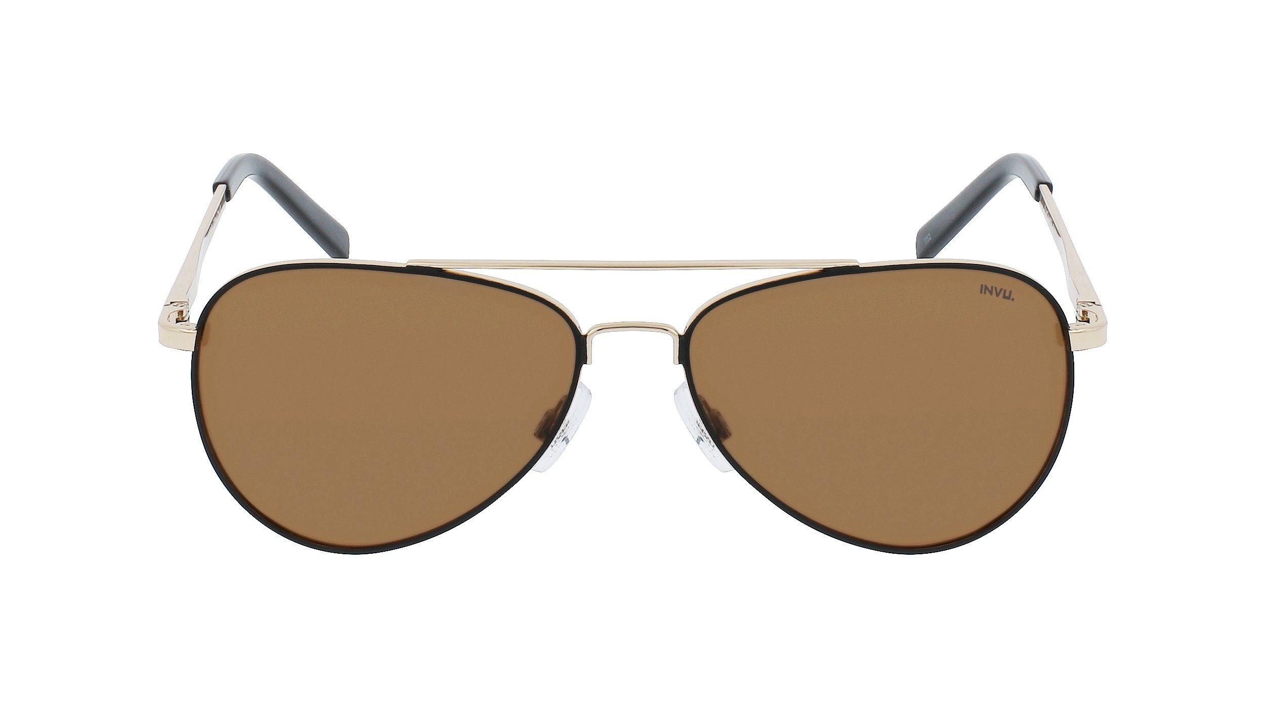 Image of Polarisierte Sonnenbrille Mit Etui Herren Gold ONE SIZE