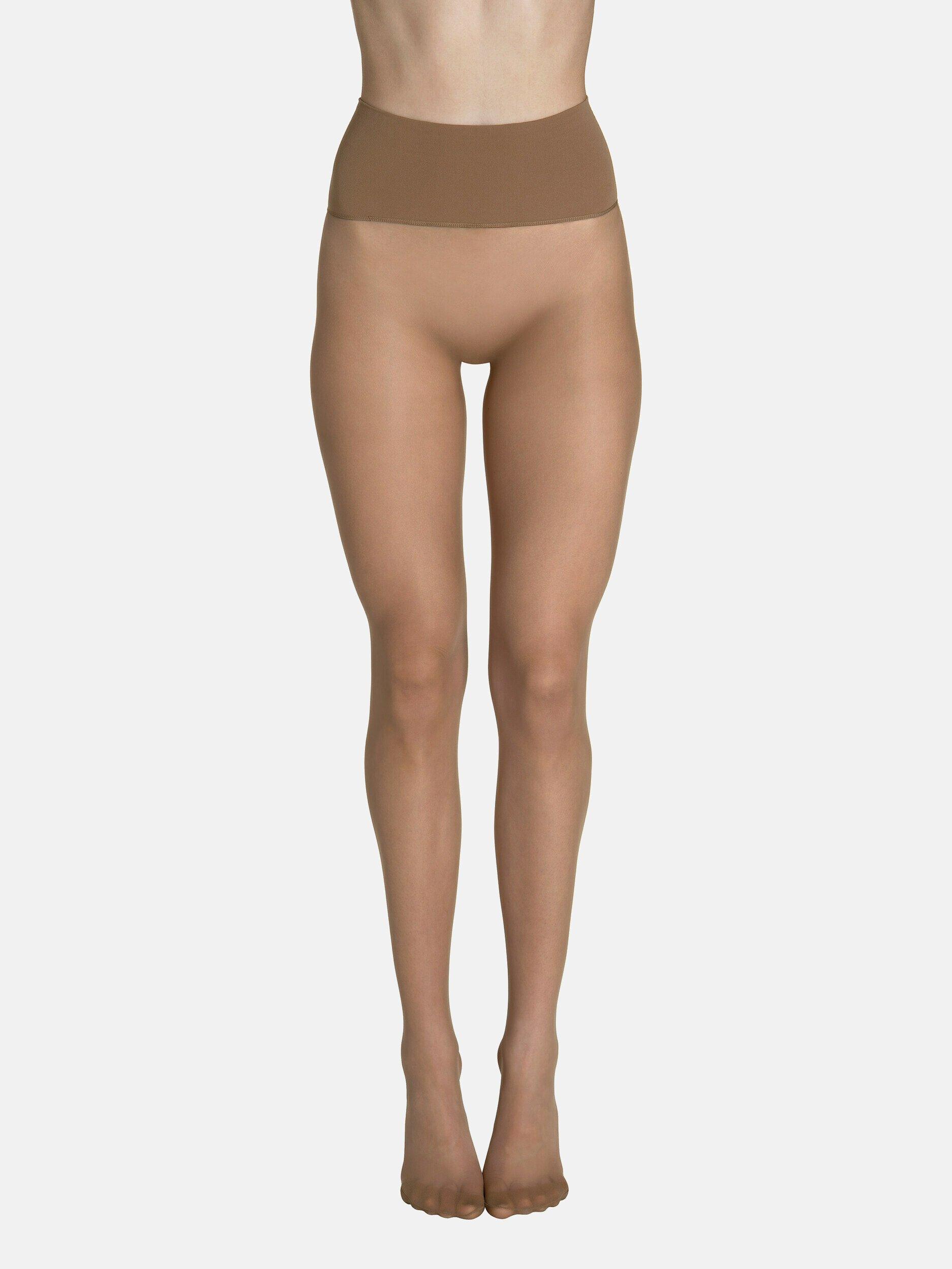 Image of Strumpfhose 15 Den Nahtloser Gürtel 10cm Invisible Damen Light Beige S