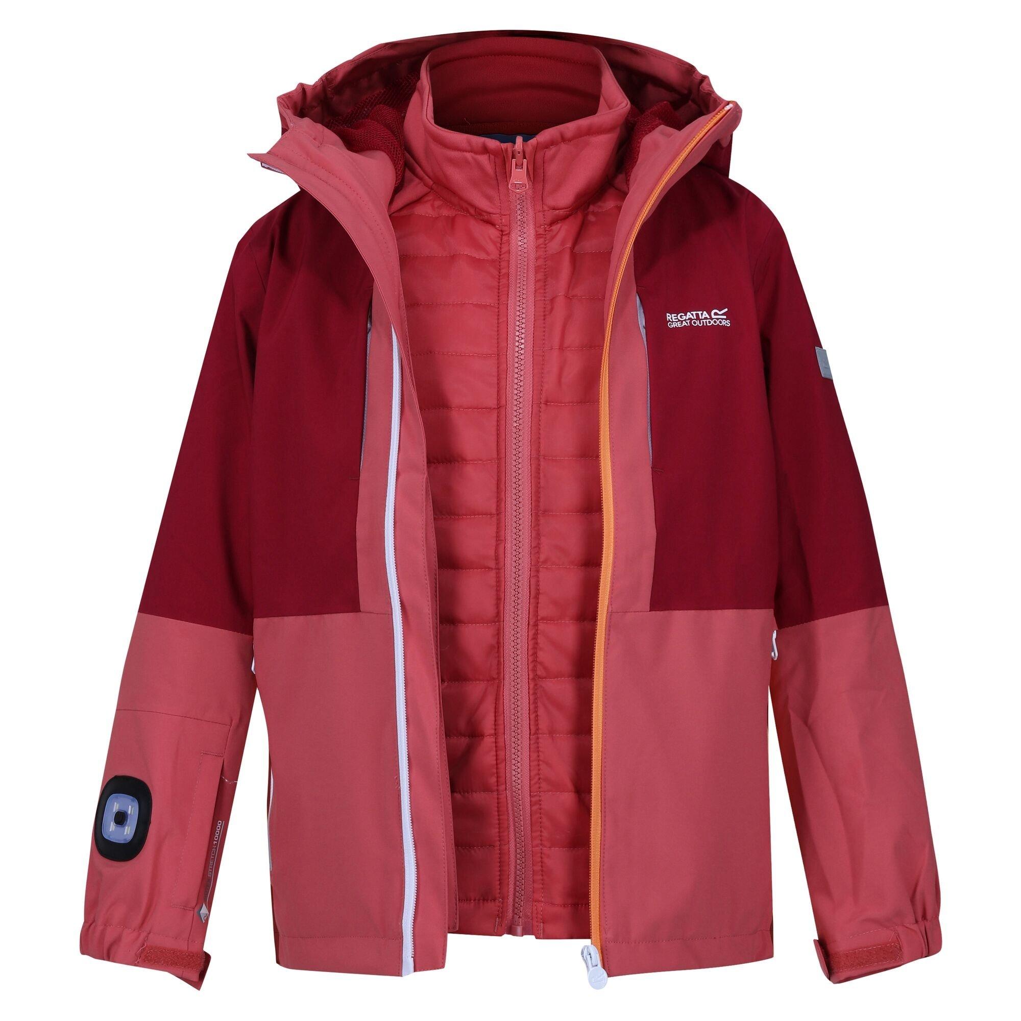 Image of Hydrate Viii Jacke, Wasserfest 3 In 1 Mädchen Rot Bunt 158
