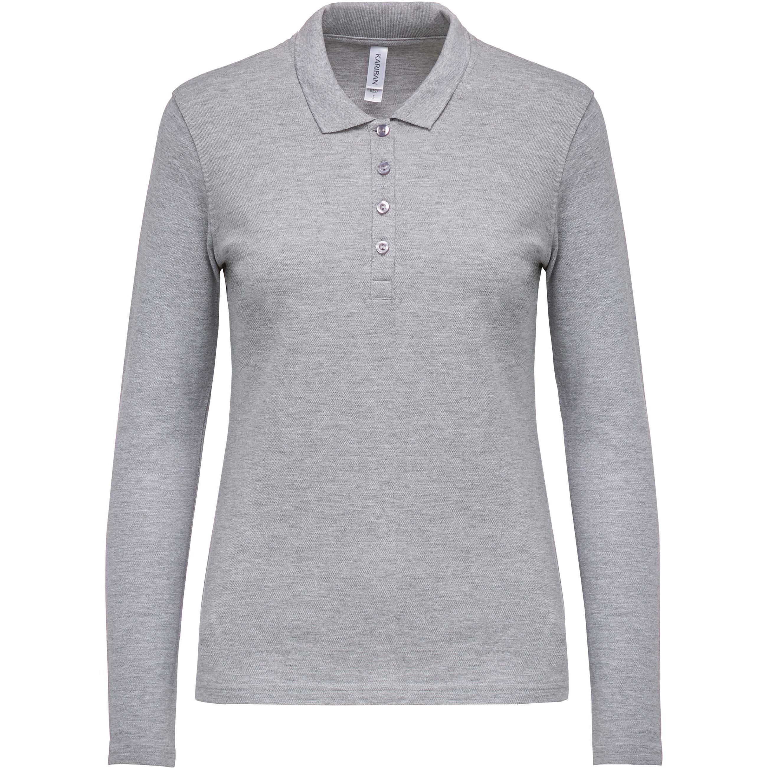 Kariban Damen Langarm Piqué Polo Shirt  