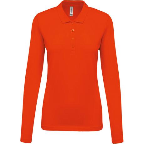 Kariban Damen Langarm Piqué Polo Shirt  