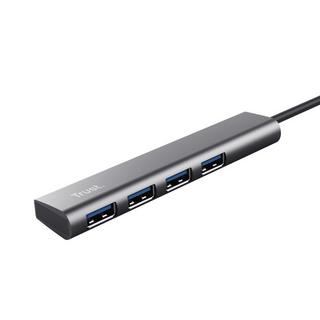 Trust  Halyx USB 3.2 Gen 1 (3.1 Gen 1) Type-A 5 Mbit/s Noir, Gris 