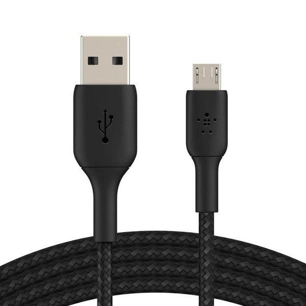 belkin  Cavo Micro-USB Nylon 1 Metro Belkin Nero 