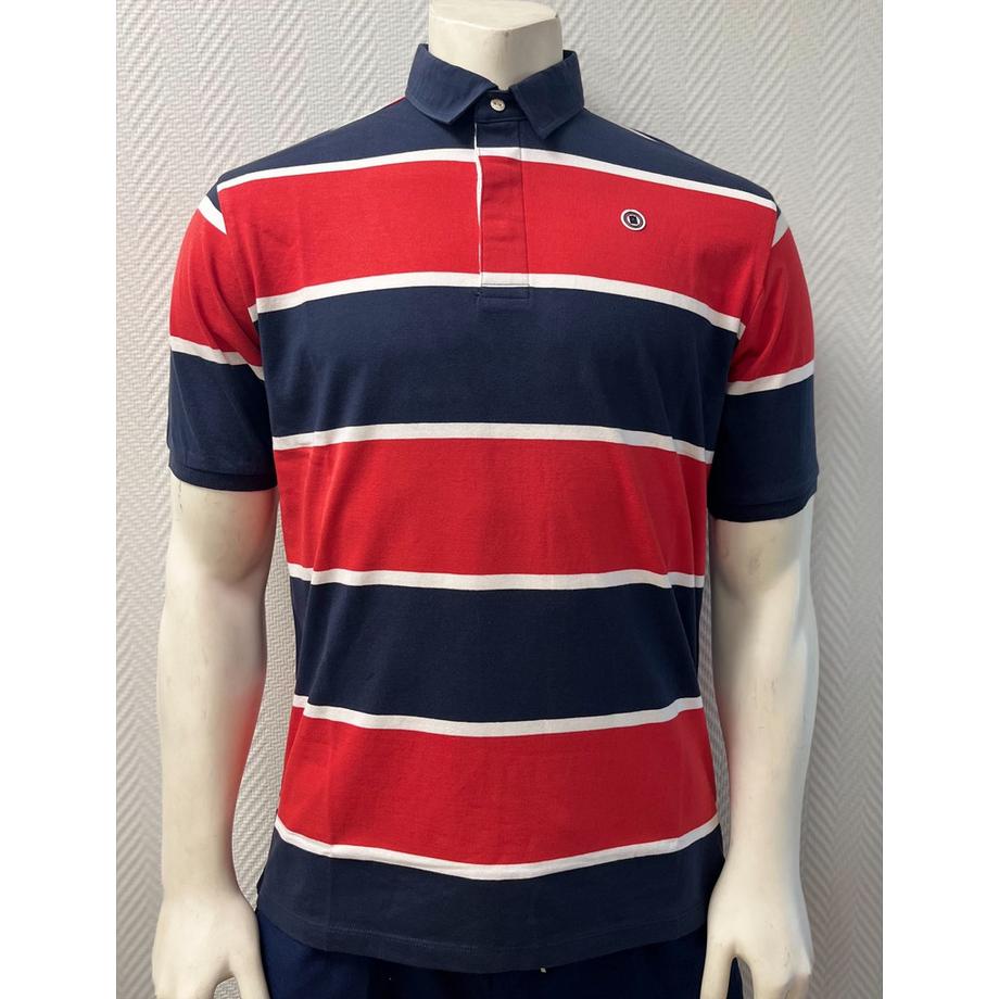 polo rayé erge blanco