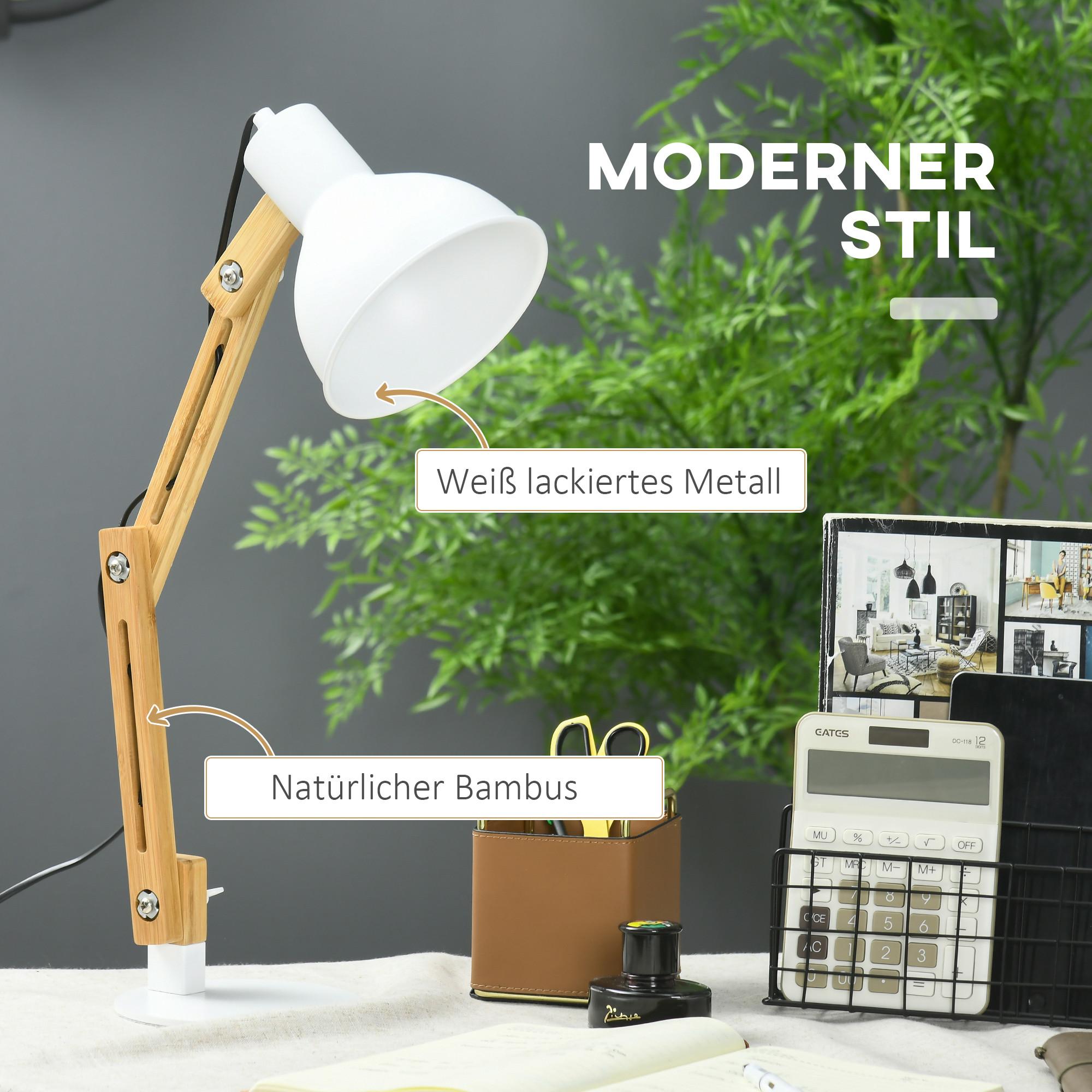 HOMCOM Lampe de bureau  