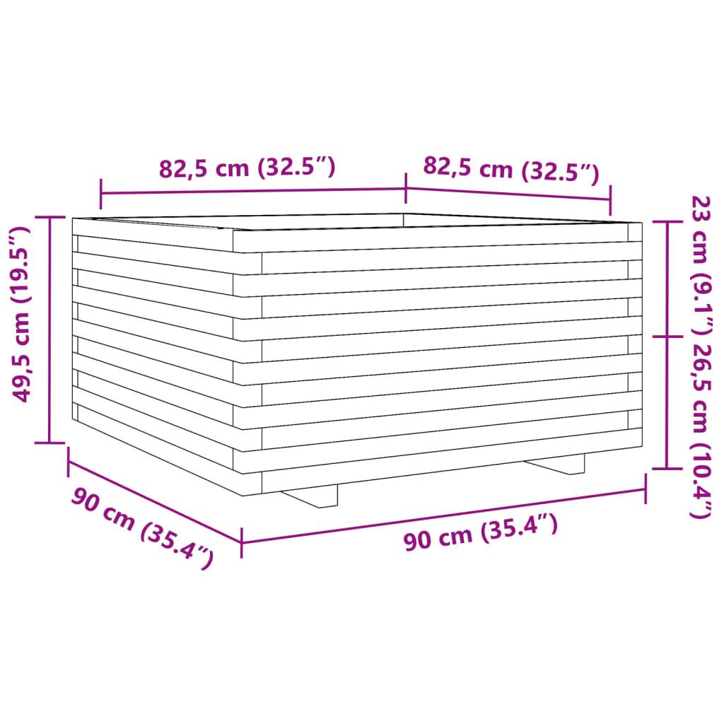 VidaXL fioriera da giardino Legno di pino  