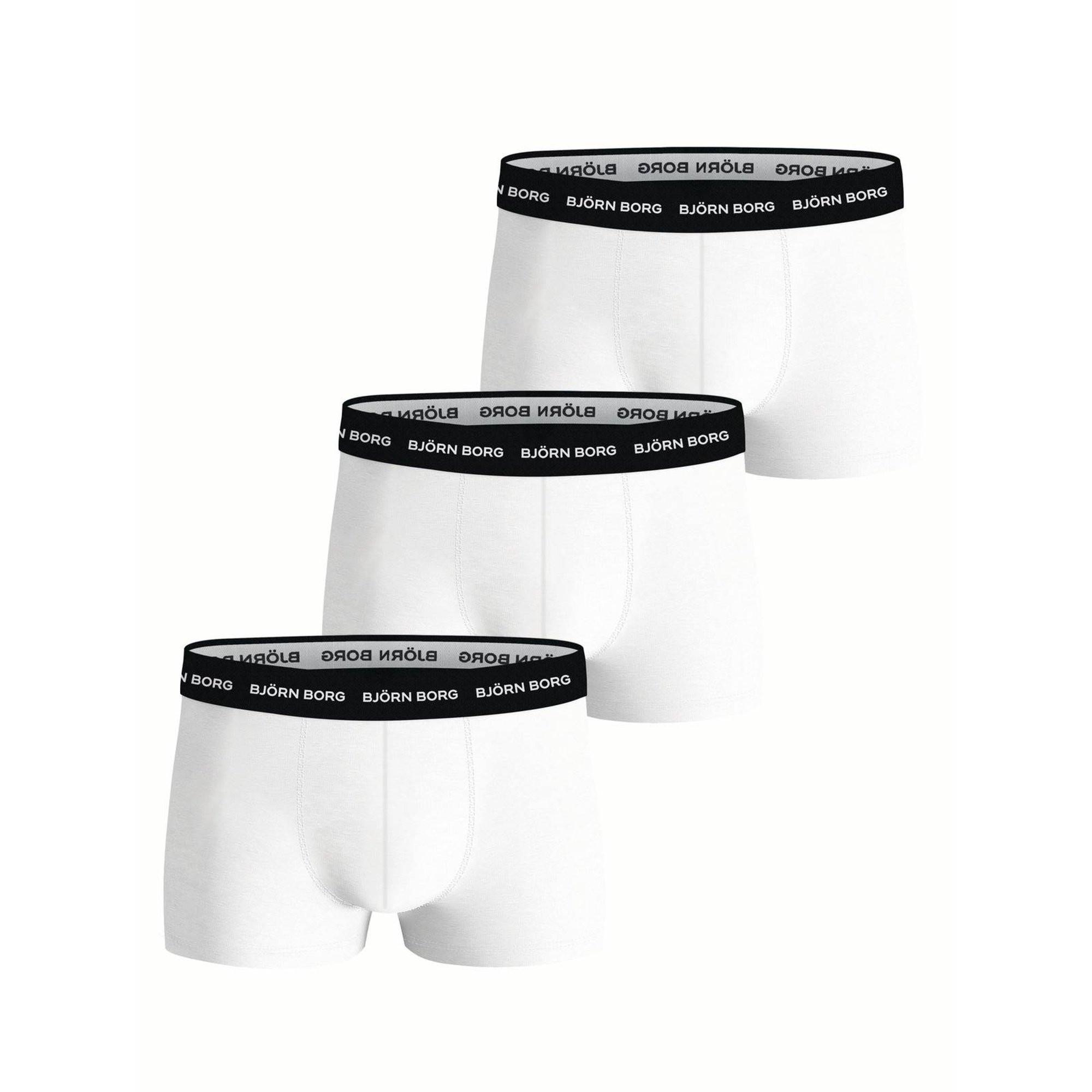 Image of Boxershort 3er Pack Figurbetont Herren Weiss L