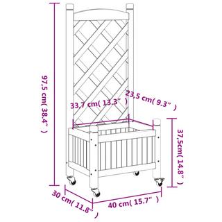 VidaXL Pflanzgefäß holz  