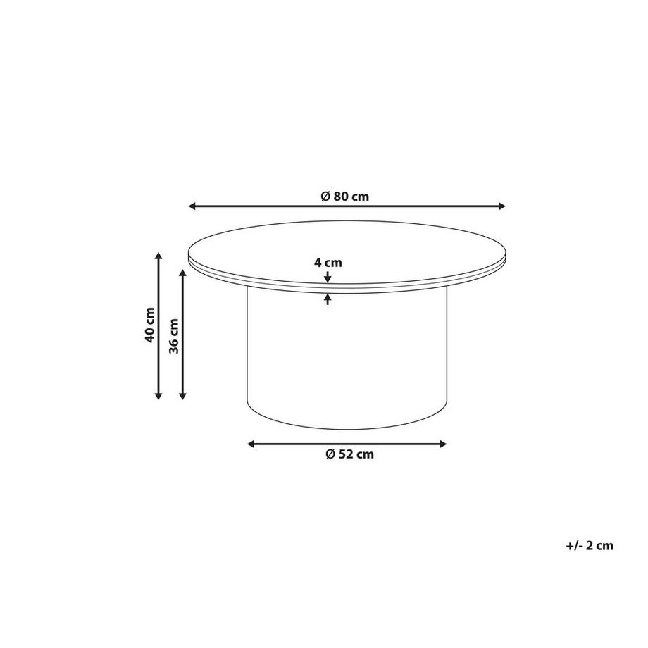 Beliani Table basse en Céramique  DORA  