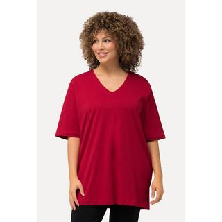 Ulla Popken  T-Shirt, V-Ausschnitt, Relaxed, Halbarm 