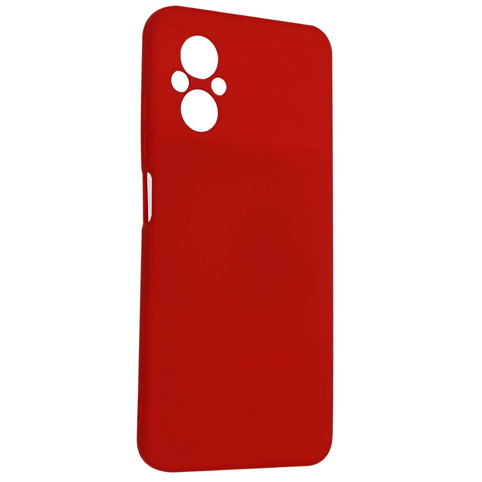 Avizar  Coque Xiaomi Poco M5 Semi-rigide Rouge 