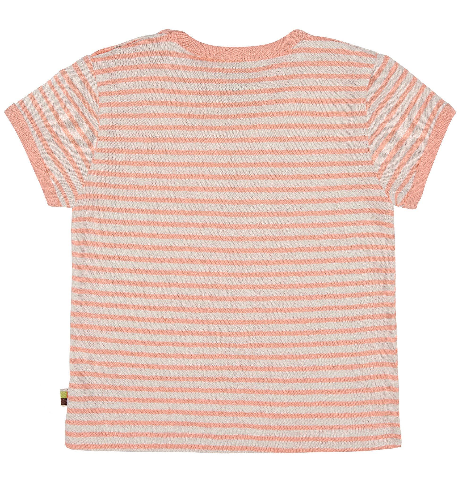 Loud and Proud  T-Shirt Streifen mit Leinen Peach 