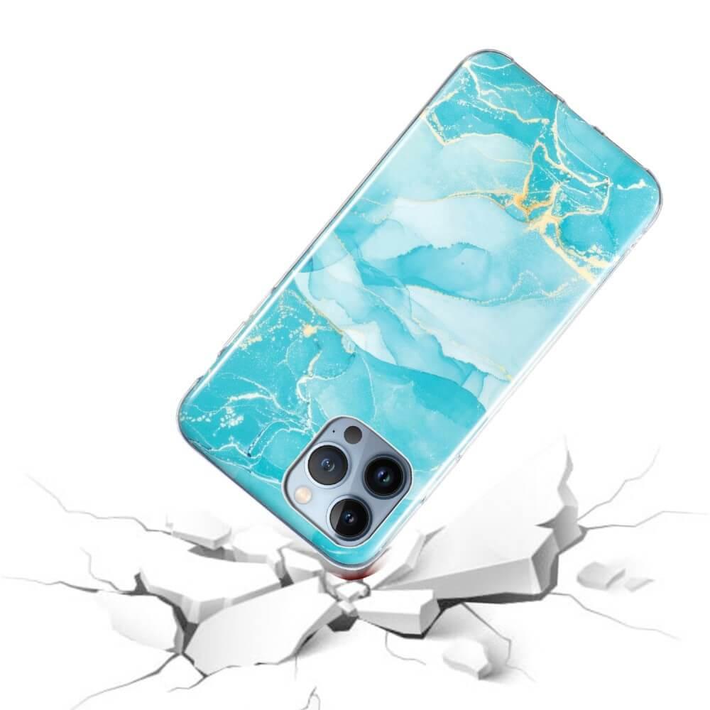 Cover-Discount  iPhone 15 Pro - Custodia in gomma Marble 