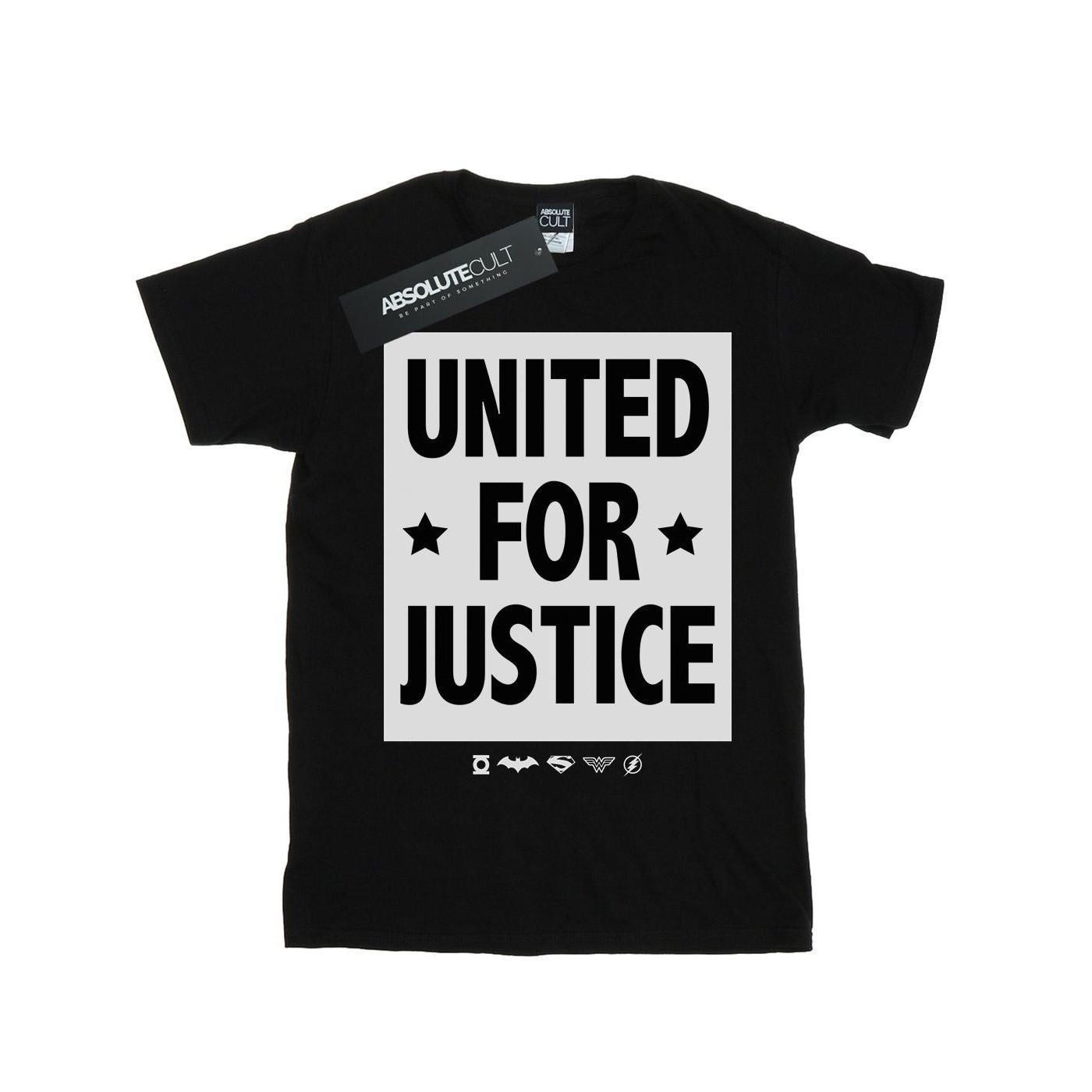 Image of Justice League United For Justice Tshirt Damen Schwarz XXL