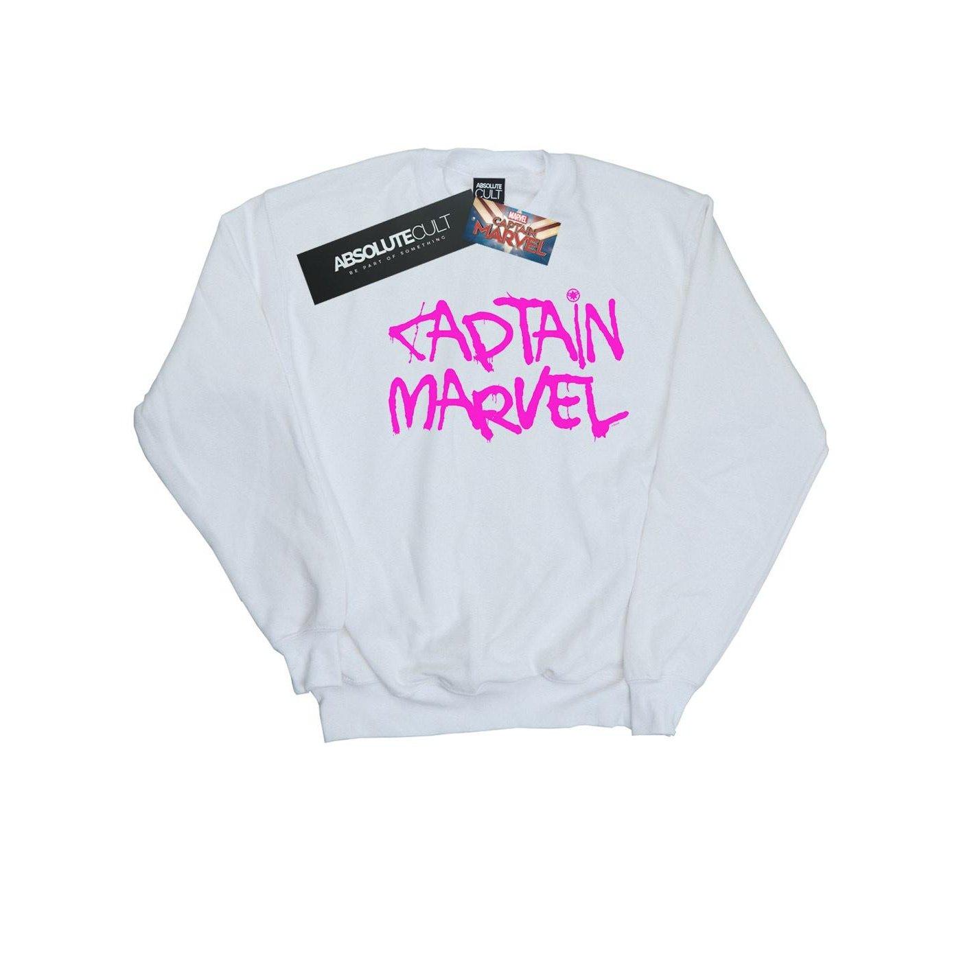 Image of Captain Spray Text Sweatshirt Mädchen Weiss 116
