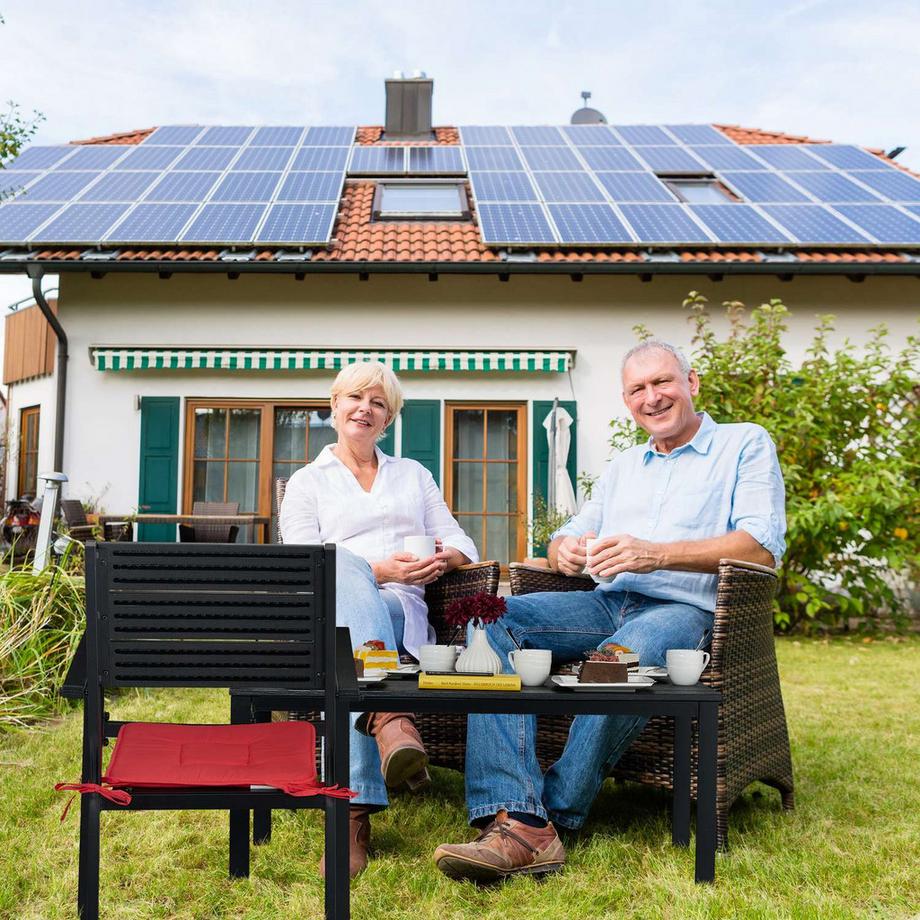 B2X Rechteckiger Gartentisch in Holzoptik  