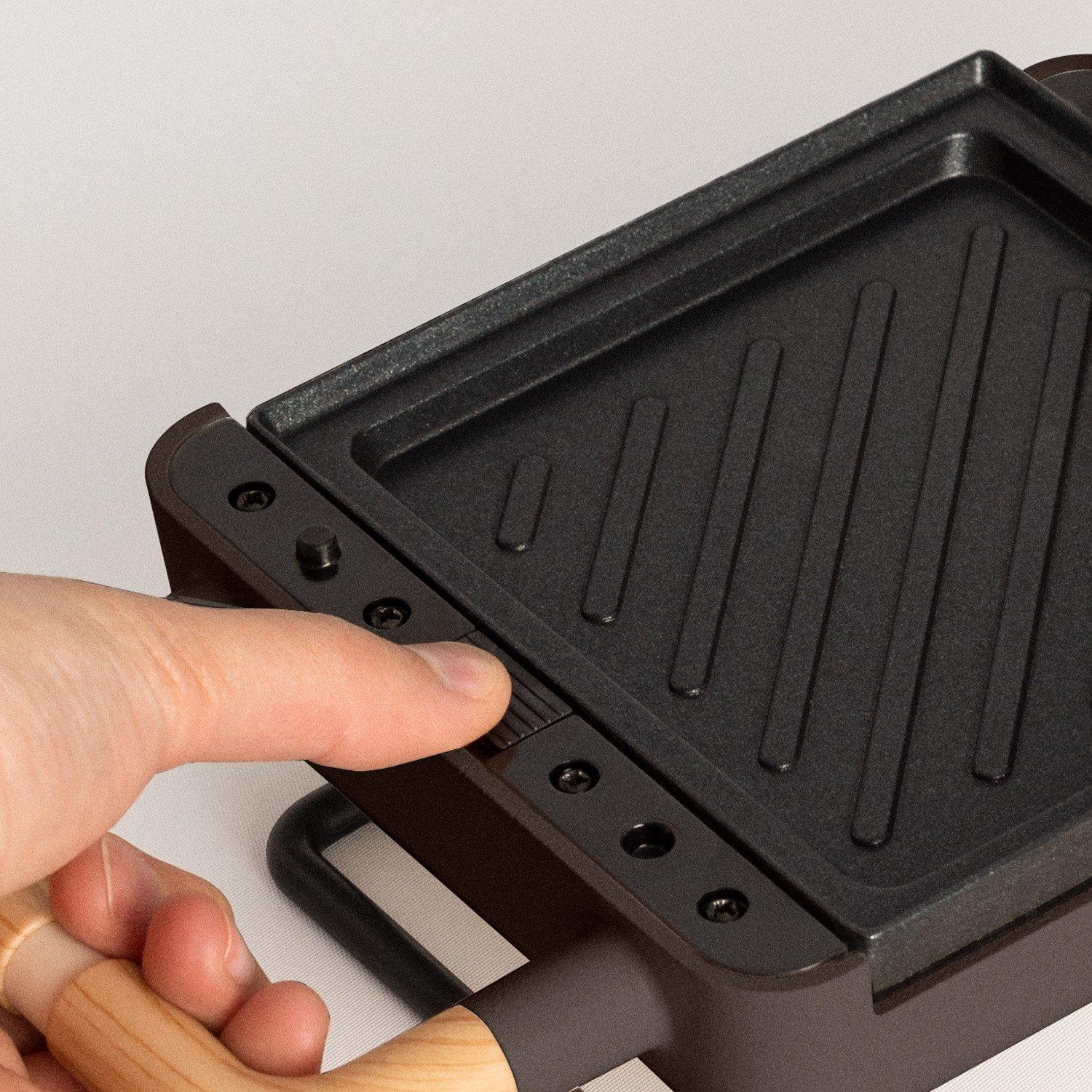 CREATE STONE 2 IN 1 COMPACT - Sandwich- und Waffeleisen mit austauschbaren Tellern  